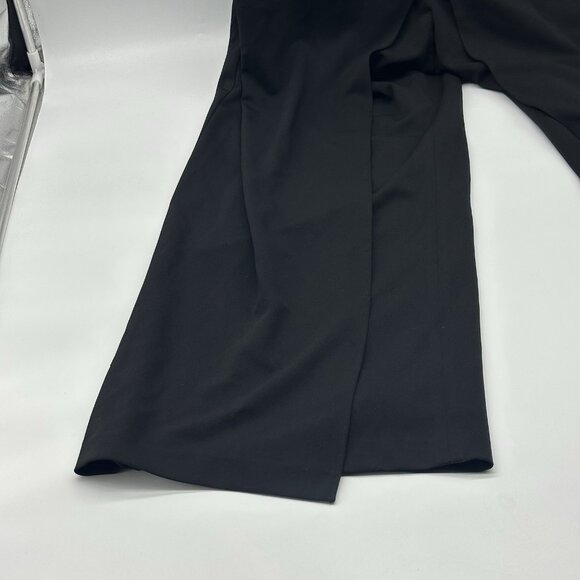 Adrianna Papell Plus Size 16W Black Flutter One Shoulder Wide Leg Jumpsuit NWT - Picture 7 of 16